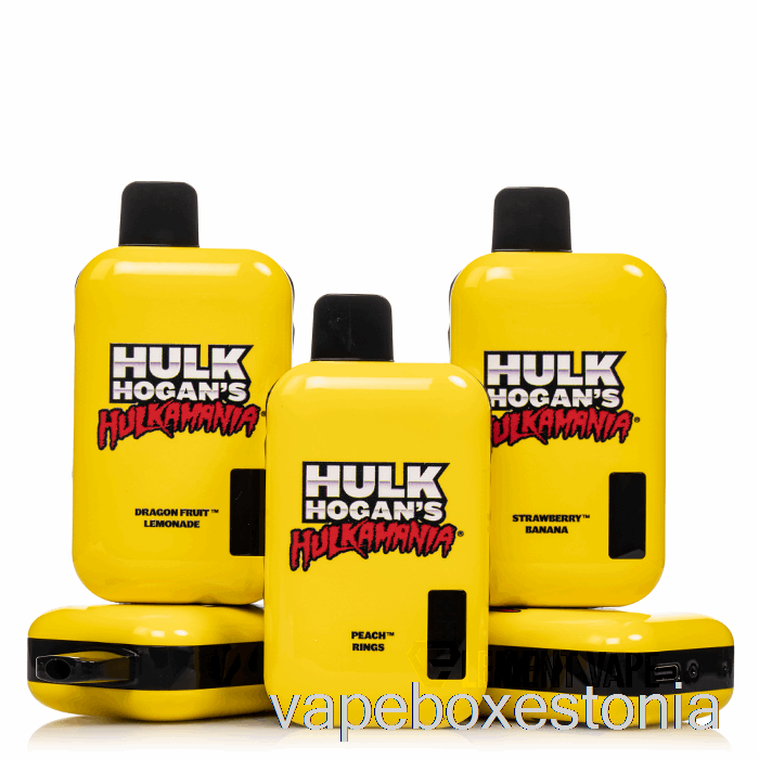 Vape Box Estonia Hulk Hogan Hulkamania 8000 ühekordne Valge Kummikomm